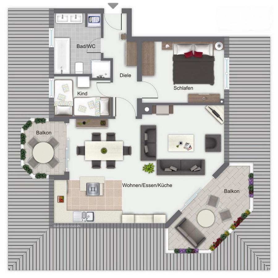 Waterkant Wohnung 08 - Seestern ボルテンハーゲン エクステリア 写真